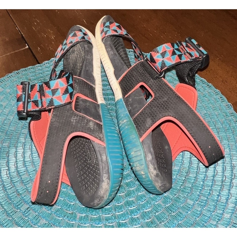 Chaco Women's Size 7 Confluence Sandals Multi Teal Orange Hiking Sport Strappy - Picture 8 of 10